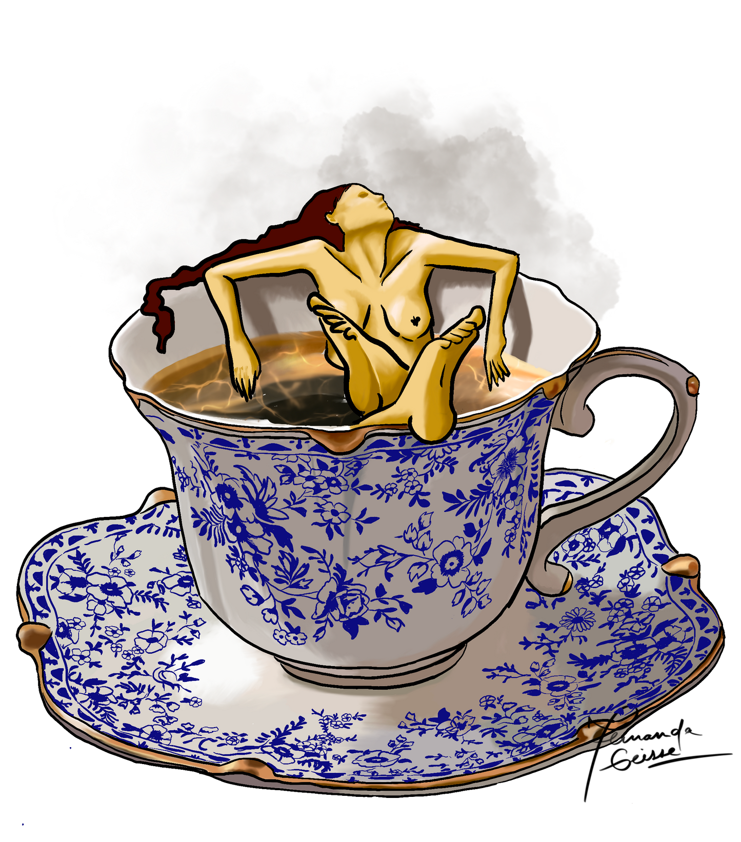 Un café caliente