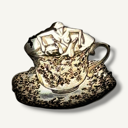 Pin La Taza Plateado